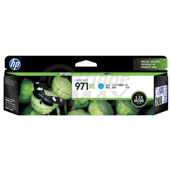 HP 971XL Original Cyan High Yield Inkjet Cartridge CN626AA - 6,600 Pages