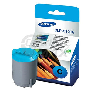 Original Samsung CLP-C300A Cyan Toner