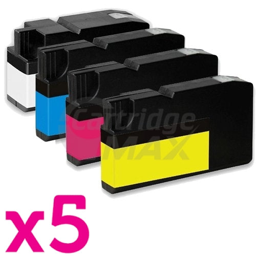 20 Pack Lexmark No.220XL Generic High Yield Ink Cartridge [5BK,5C,5M,5Y]