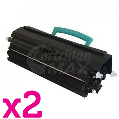 2 x Lexmark E260 / E360 / E460 Generic Toner Cartridge (E260A11P)