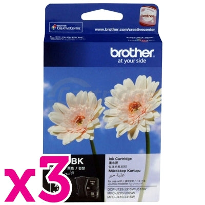 3 x Original Brother LC-39BK Black Inkjet - 300 pages each