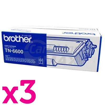 3 x Original Brother TN-6600 Toner Cartridge