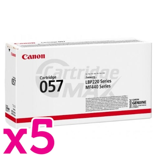 5 x Canon CART-057 Black Original Toner Cartridge