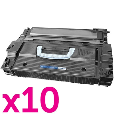 10 x HP C8543X (43X) Generic Black Toner Cartridge - 30,000 Pages