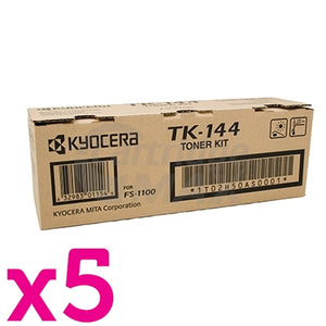 5 x Original Kyocera TK-144 Black Toner Cartridge