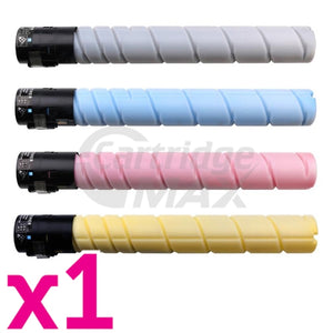 4 Pack Konica Minolta BIZHUB C360 TN319 Generic Toner Cartridge A11G190 - A11G490 [1BK,1C,1M,1Y]