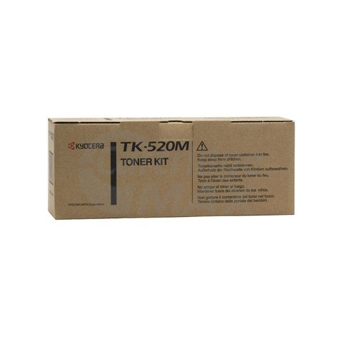 1 x Original Kyocera TK-520M Magenta Toner Cartridge FS-C5015N