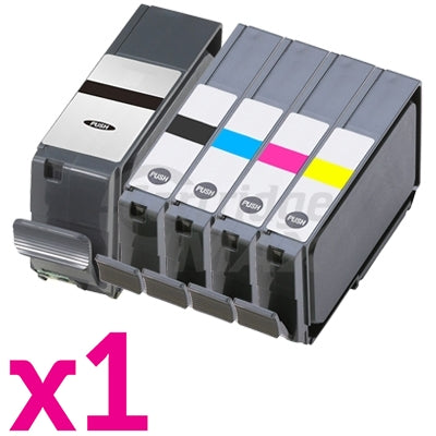 5-Pack Canon PGI-7BK PGI-9PBK/C/M/Y PIXMA iX7000,MX7600 Generic InkJet Cartridge [1BK,1PBK,1C,1M,1Y]