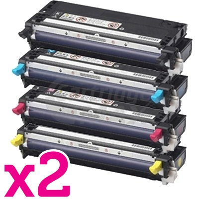 2 sets of 4 Pack Fuji Xerox DocuPrint C2100 / C3210DX Generic Toner Cartridges (CT350485-CT350488)
