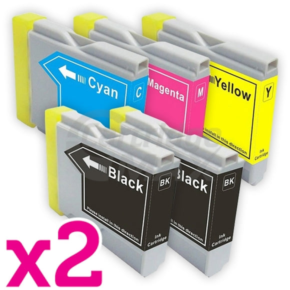 10 Pack Brother LC-57 Generic Ink High Capacity Combo  [4BK,2C,2M,2Y]