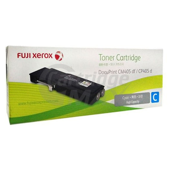 Fuji Xerox DocuPrint CP405D, CM405DF Original Cyan Toner Cartridge - 11,000 pages (CT202034)