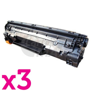 3 x HP CB435A (35A) Generic Black Toner Cartridge - 2,000 Pages