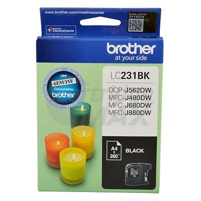 Brother LC-231 Original Black Ink Cartridge - 260 Pages