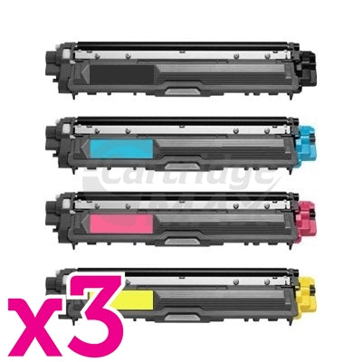 3 Sets of 4-Pack Brother TN-251 / TN-255 Generic Toner Combo [3BK,3C,3M,3Y]