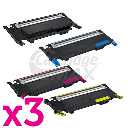 3 sets of 4 Pack Dell 1230C, 1235CN B,C,M,Y Generic Toner Cartridges [3BK,3C,3M,3Y]