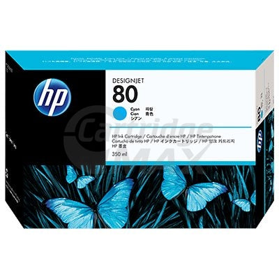 HP 80 Original Cyan 350ML Inkjet Cartridge C4846A