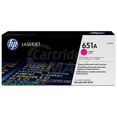 HP CE343A (651A) Original Magenta Toner Cartridge  - 13,500 Pages
