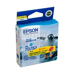 Original Epson T0752 Cyan Ink Cartridge