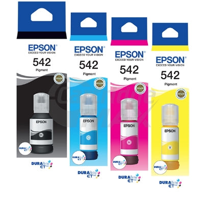 5-Pack Original Epson T542 DURABRite EcoTank Ink Bottle [2BK+C+M+Y]