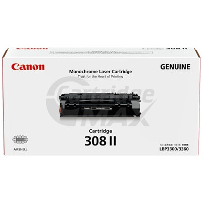 1 x Canon CART-308II  Black Original Toner Cartridge 6,000 Pages