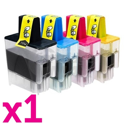 4 Pack Brother Generic LC-47 Inkjet Combo [1BK,1C,1M,1Y]