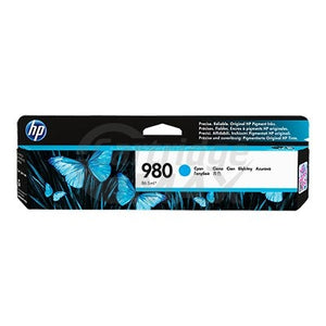 HP D8J07A (980) Original Cyan Inkjet Cartridge - 6,600 Pages
