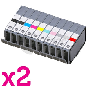 20-Pack Generic Canon PGI-72 Ink Combo [2MBK+2PBK+2C+2M+2Y+2GY+2PC+2PM+2R+2CO]