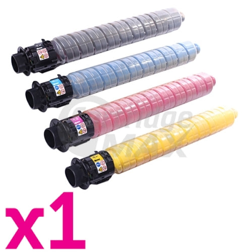 4 Pack Lanier MP-C305 MP-C305SPF Generic Toner Cartridges 841623 841611-841613 [1BK, 1C, 1M, 1Y]