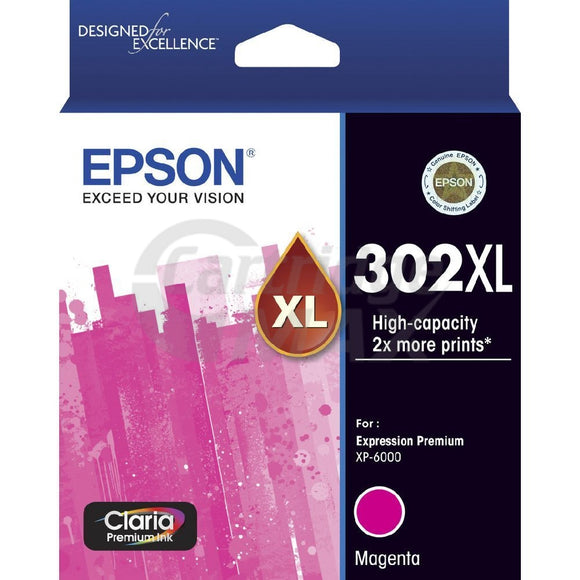 Epson 302XL (C13T01Y392) Original Magenta High Yield Inkjet Cartridge