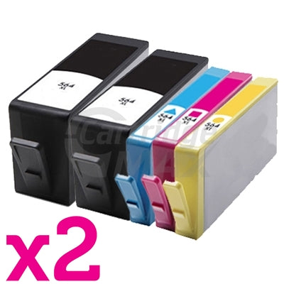 10 Pack HP 564XL Generic Inkjet Cartridges CN684WA+CB323WA-CB325WA [4BK,2C,2M,2Y]