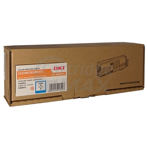 OKI C532DN / MC573DN Original Cyan Toner Cartridge (46490611)