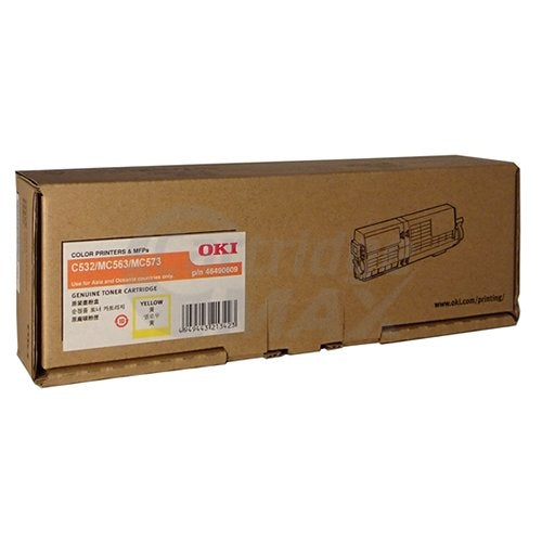 OKI C532DN / MC573DN Original Yellow Toner Cartridge (46490609)