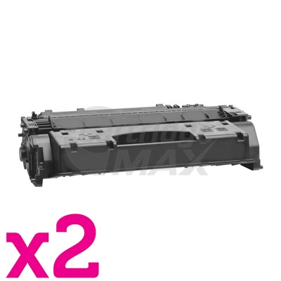 2 x HP CF280X (80X) Generic Black Toner Cartridge - 6,900 Pages