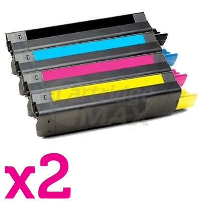 8 Pack Generic OKI C5650, C5750 Toner Cartridges (43872309-43865712) [2BK,2C,2M,2Y]