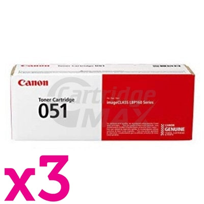 3 x Canon CART-051 Black Original Toner Cartridge