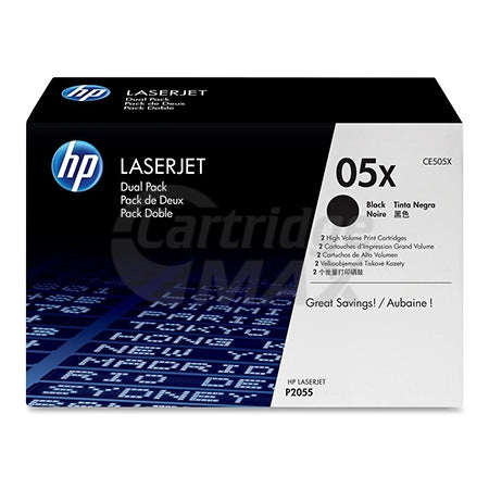 1 x HP CE505X (05X)  Original Black High Yield Toner Cartridge - 6,500 Pages