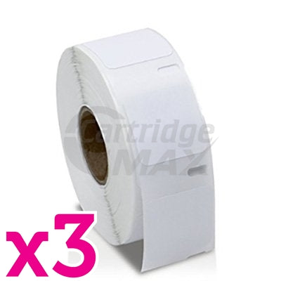 3 x Dymo SD30332 / S0929120 Generic White Label Roll 25mm x 25mm  - 750 labels per roll