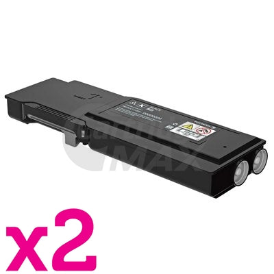 2 x Fuji Xerox DocuPrint CP405D, CM405DF Generic Black Toner Cartridge - 11,000 pages (CT202033)