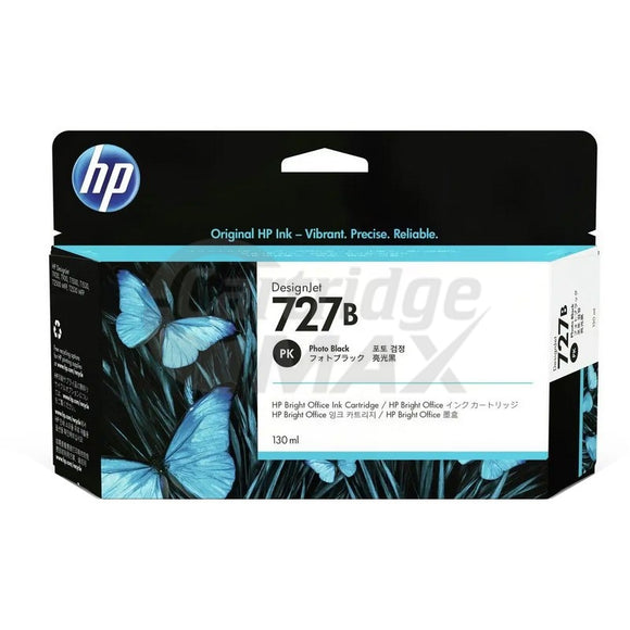 HP 727B Original Photo Black 130ml Inkjet Cartridge B3P23A / 3WX14A