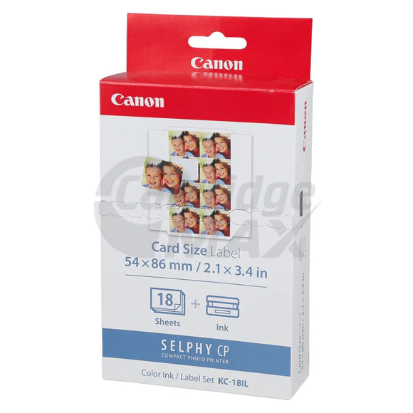 Canon KC-18IL Original Ink & Label Pack