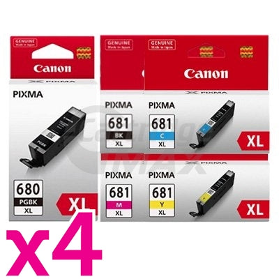 20 Pack Canon PGI-680XL CLI-681XL High Yield Original Inkjet Cartridges Combo [4BK,4PBK,4C,4M,4Y]