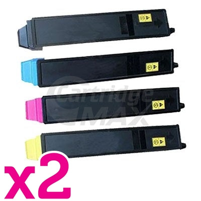 2 Sets of 4 Pack Compatible for TK-8329 Toner Combo suitable for Kyocera TASKalfa 2551ci [2BK,2C,2M,2Y]