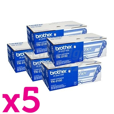5 x Brother TN-2150 Original Toner