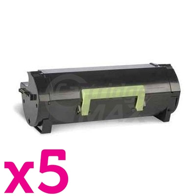 5 x Lexmark 603H (60F3H00) Generic MX310 / MX410 / MX511 / MX611 Black High Yield Toner Cartridge