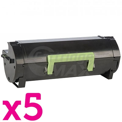 5 x Lexmark 503H (50F3H0E) Generic MS310 / MS312 / MS410 / MS415/ MS510 / MS610 High Yield Toner Cartridge