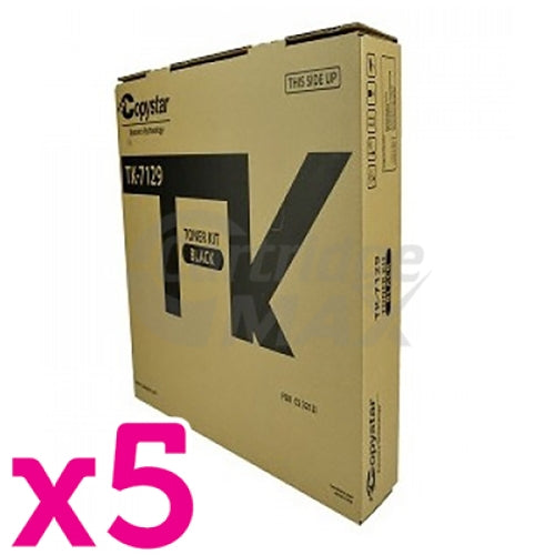 5 x Original Kyocera TK-7129 Toner Cartridge TASKalfa 3212i