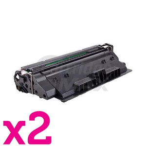 2 x HP CF214A (14A) Generic Black Toner Cartridge - 10,000 Pages