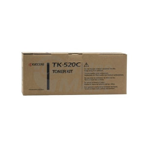 1 x Original Kyocera TK-520C Cyan Toner Cartridge FS-C5015N