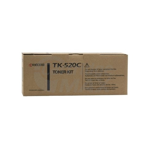 1 x Original Kyocera TK-520C Cyan Toner Cartridge FS-C5015N