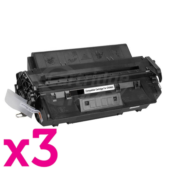 3 x HP C4096A (96A) Generic Black Toner Cartridge - 5,000 Pages